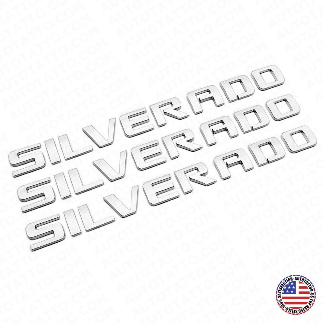 thumbnail image 2 of For 2019-2024 Silverado Tailgate Letter Logo Emblem Badge Z71 LT LTZ 2 of 14