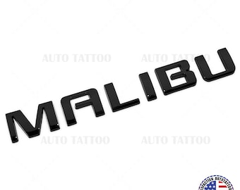 Chevy Malibu Trunk Lid Door Letter Emblem Logo Badge Nameplate Gloss Black Sport