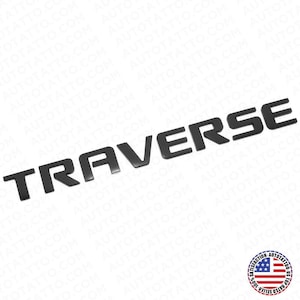 Chevy Traverse Rear Lifgate Letter Badge Nameplate Logo Emblem Matte Black Sport