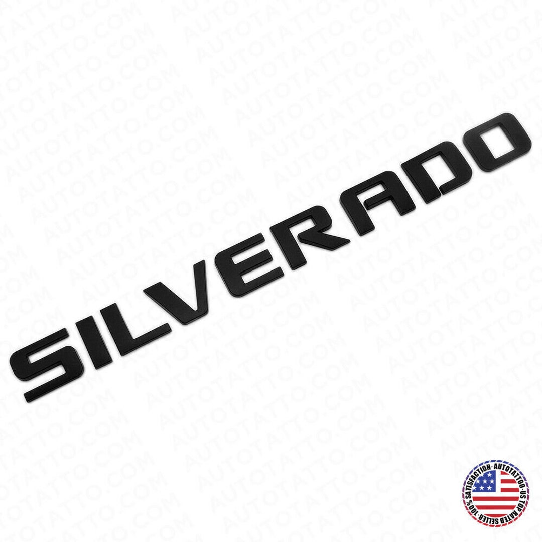 2-Pack Cheyenne Nameplate Emblems - 12 Inch Chrome 3D Badges For 2007-2014 Silverado Tailgate & Fender