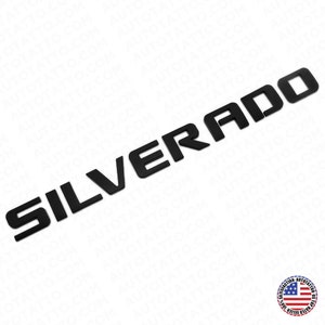 For Chevy Silverado Fender Tailgate Logo Nameplates Letter 3D Emblem Z71 Black