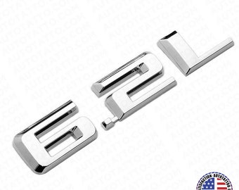 19-22 OEM Chrome Chevy Silverado 1500 6.2L Hood Letter Logo Emblem Badge Z71 LTZ