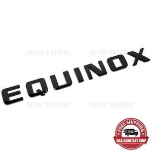 Chevy Equinox Front Door Nameplate Letter Logo Badge Emblem Sport Gloss Black