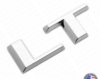 19-22 OEM Chrome Silverado 1500 Tailgate LT Letter Logo Emblem Badge Z71 4x4