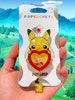 PREORDER Yellow Pika Poke Resin Red Heart Shaker Popsocket Grippy Phone Grip