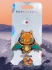 PREORDER Charizard Charmander Fire Dragon Pokemon Inspired Orange Teal Handmade Resin Custom Popsocket
