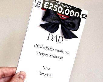 Father's Day Scratch Card Holder Wallet
