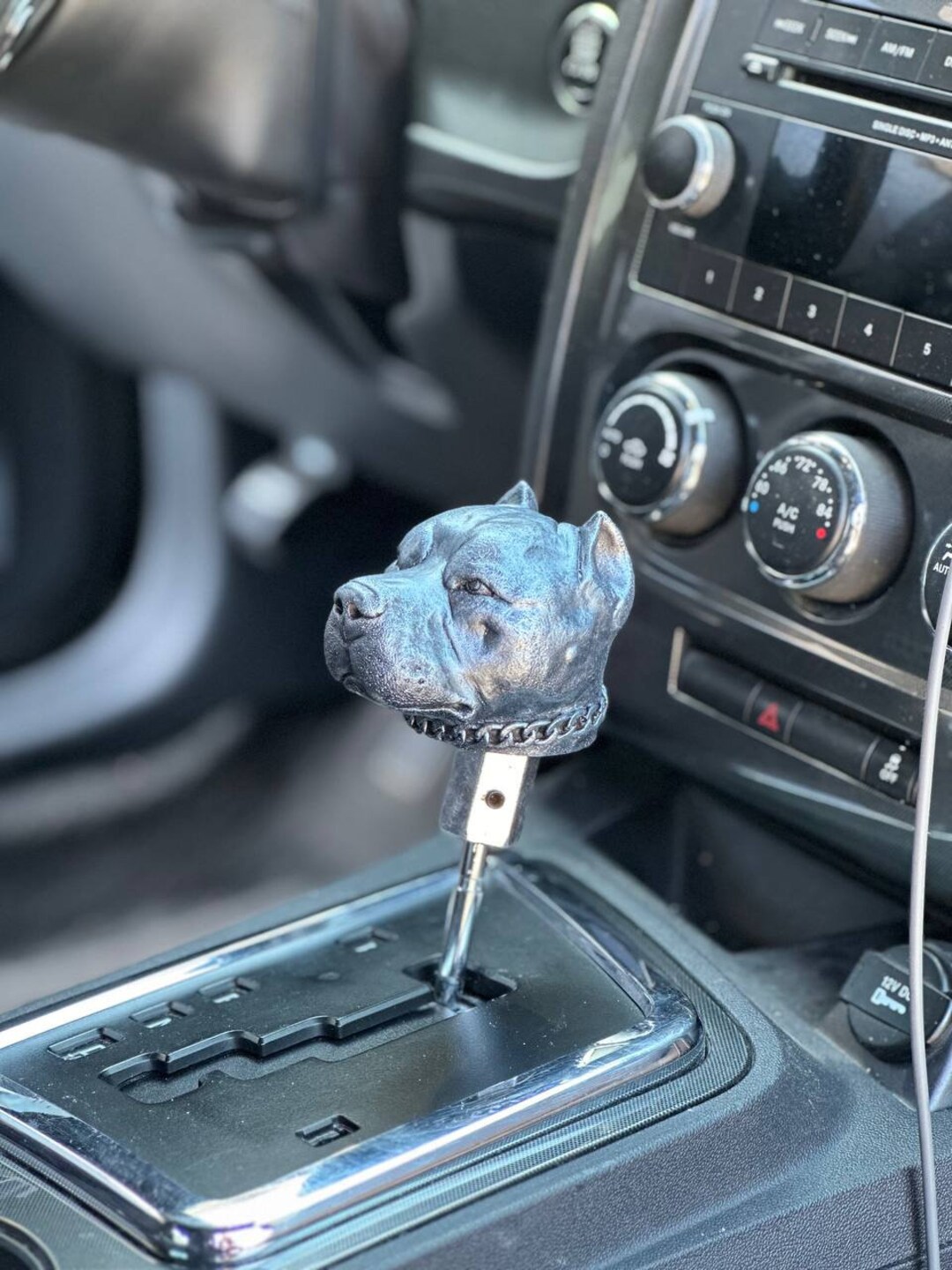 Car Gearshift Handle Pitbull, Car Shift Lever Interior Decor, Hot Rod ...