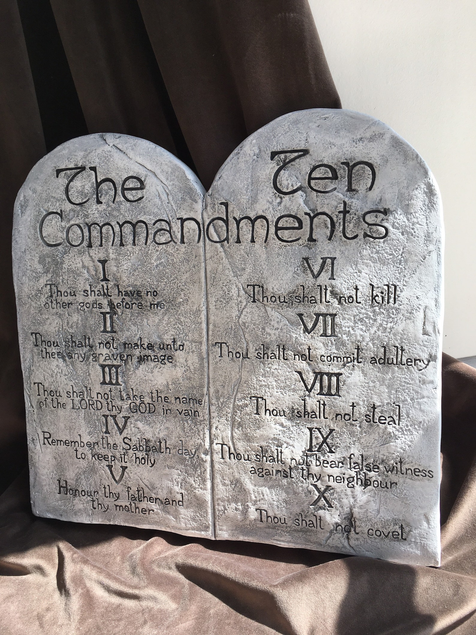 10 Commandments Wall Art Religion Biblican Story Ten Etsy