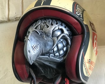 Motorcycle helmet holder, Motorbike eagle helmet hanger, birthday gift for biker