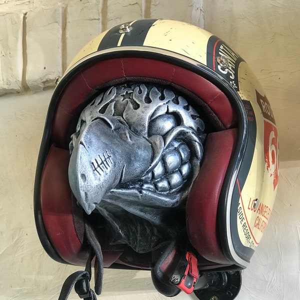 Motorcycle helmet holder, Motorbike eagle helmet hanger, birthday gift for biker