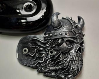 Handmade Viking Skull Air Filter Cover: Harley Davidson Sportster