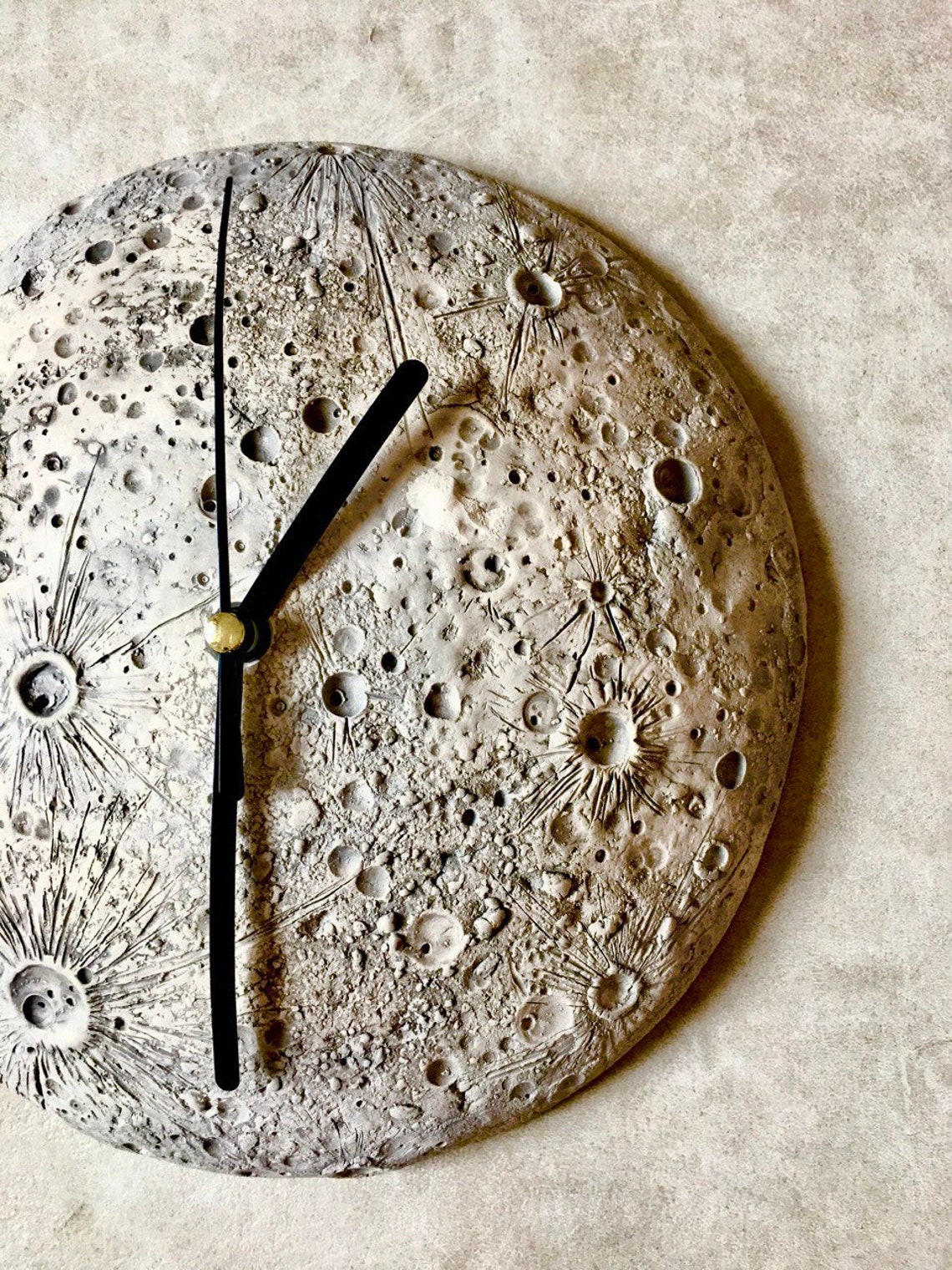 Moon Wall Clock Moon Table Clock Decor Etsy