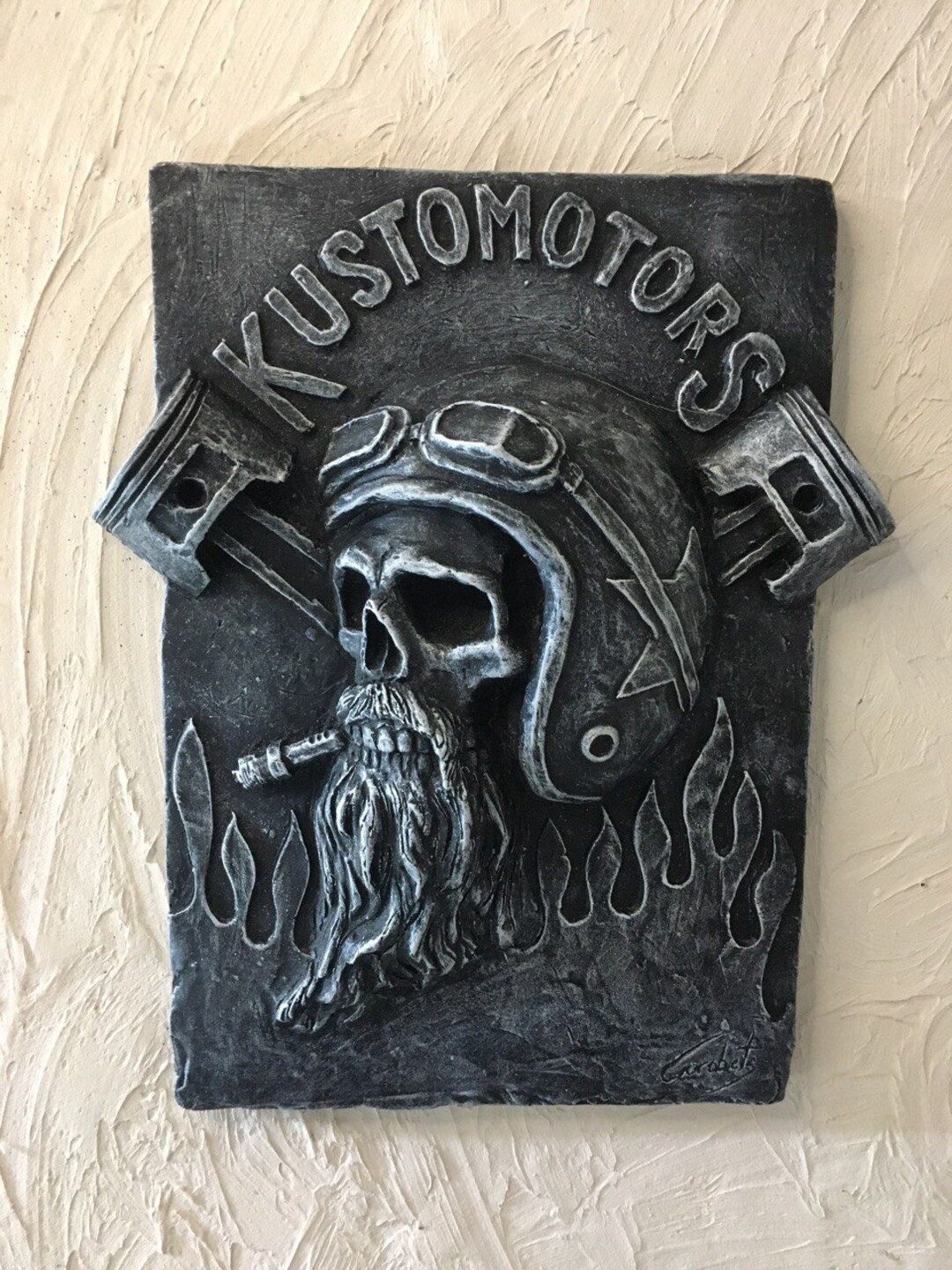 Harley Davidson Garage Decor, Biker Gift, Motorcycle Cool Wall Art