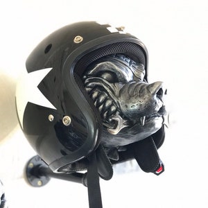 Pit Bull Helmet Holder, helmet organizer, birthday gift for biker