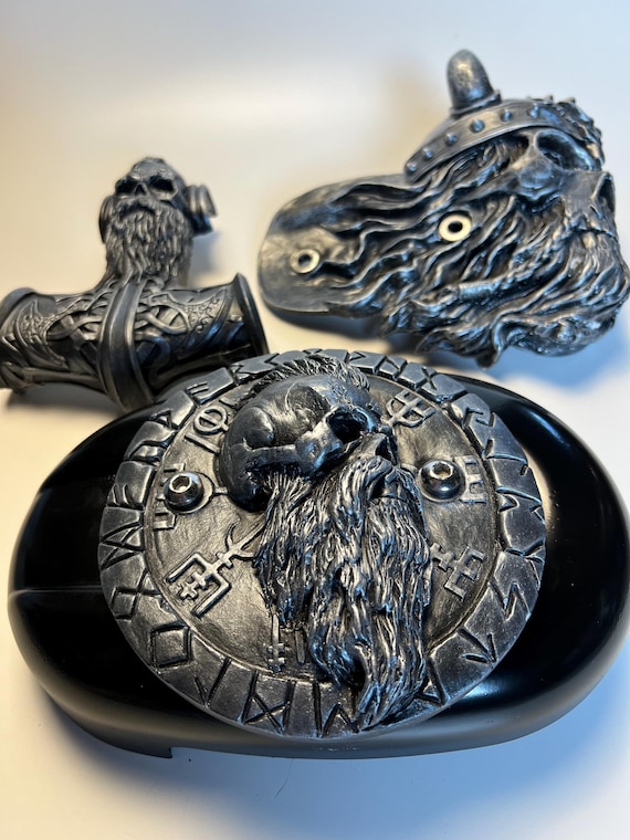 Handmade Viking Skull Air Filter Cover: Harley Davidson Sportster