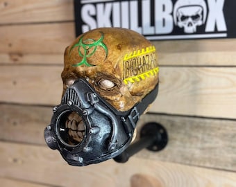 Skull Motorcycle Helmet Hanger: Biker Gift, Motorcycle Decor