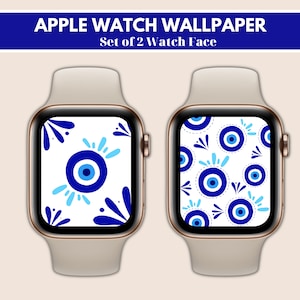 Apple Watch Face, Evil eye set of 2 Wallpapers, Evil eye PNG, iWatch lockscreen, Smartwatch background, Smartwatch wallpaper, Apple watch