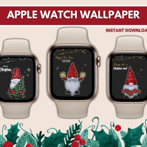Sfondo del quadrante dell'Apple Watch con gnomo di Natale, quadrante dell'Apple Watch, quadrante dell'orologio di Natale, sfondo del quadrante dell'Apple Watch, quadrante dell'iWatch