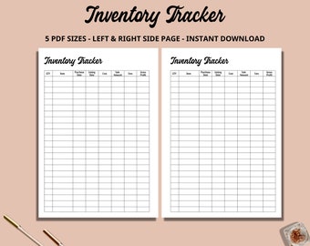 Printable Inventory Management Form, Product Inventory Tracker, Inventory Template, Inventory Sheet, Business Tracker, Inventory List, PDF