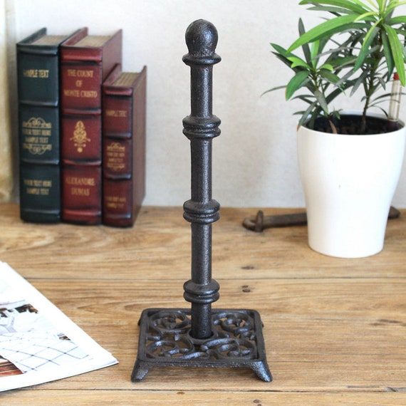 Rod iron paper outlet towel holder