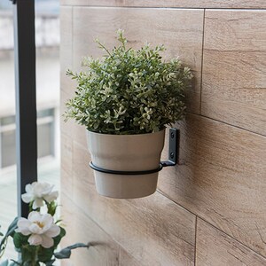 Soporte plegable para maceta de flores, colgante de pared de hierro, soporte de anillo para colgar en la pared, 3 uds. imagen 1