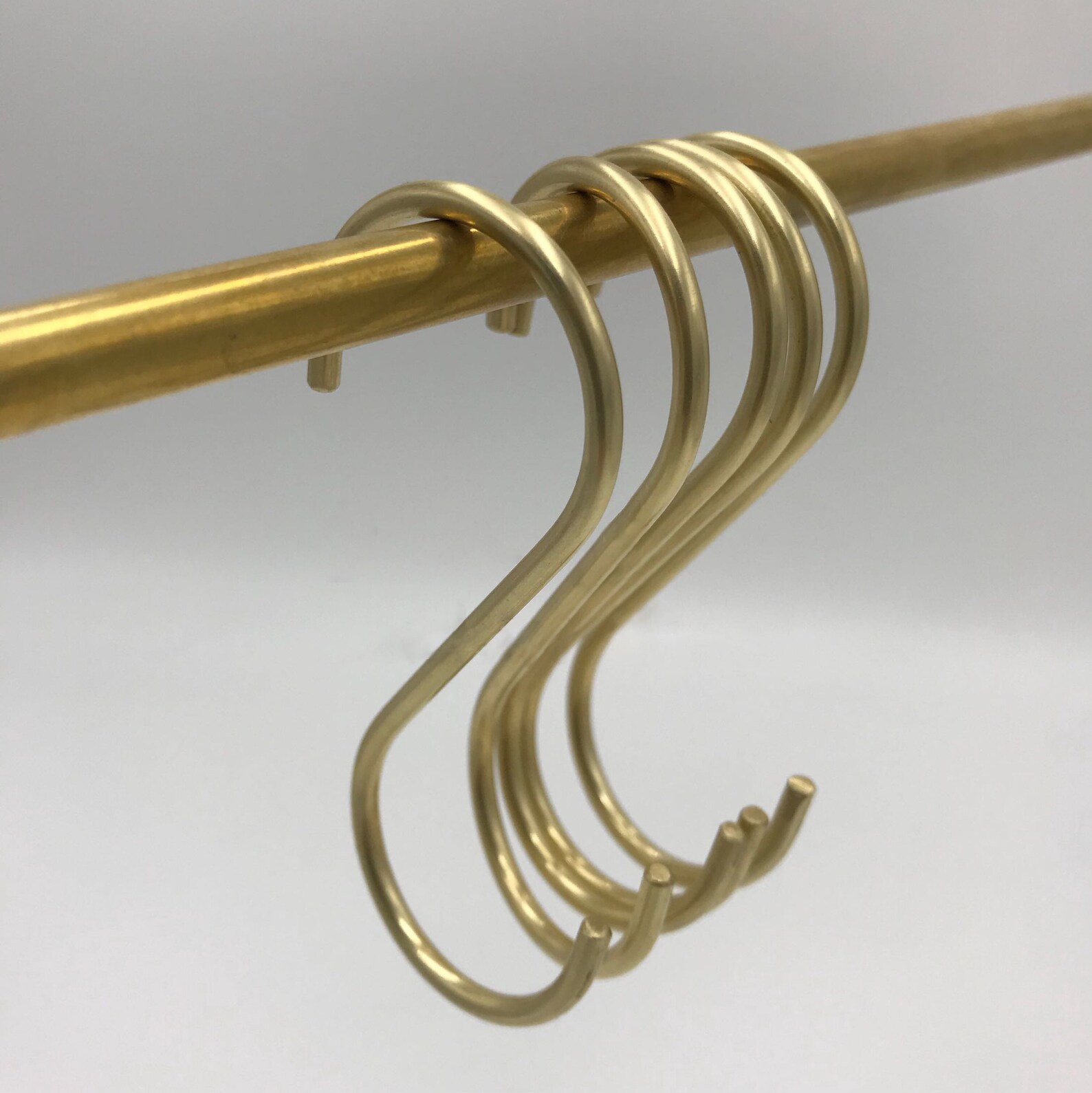 Solid Brass S Hook Etsy