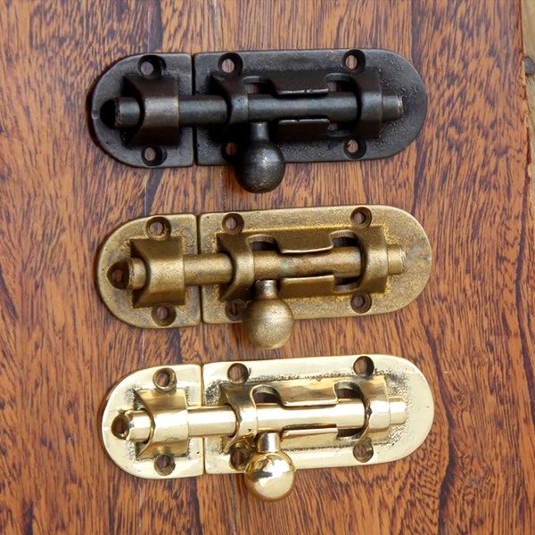 Brass Sliding Bolt Latch/ Door Lock