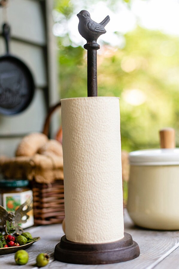 Cast Iron Bird Paper Towel Holder Etsy UK