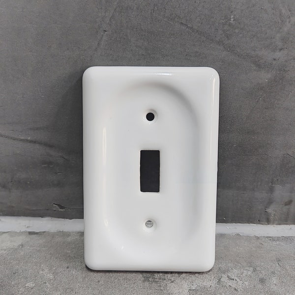 Pure White Ceramic Toggle Switch Panel/ Toggle Switch Plate/ Switch Cover