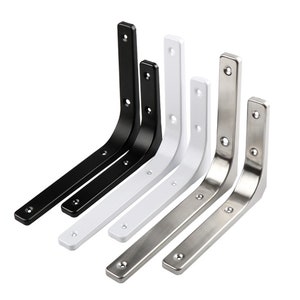 2 pcs Minimalist Stainless Steel Shelf Bracket