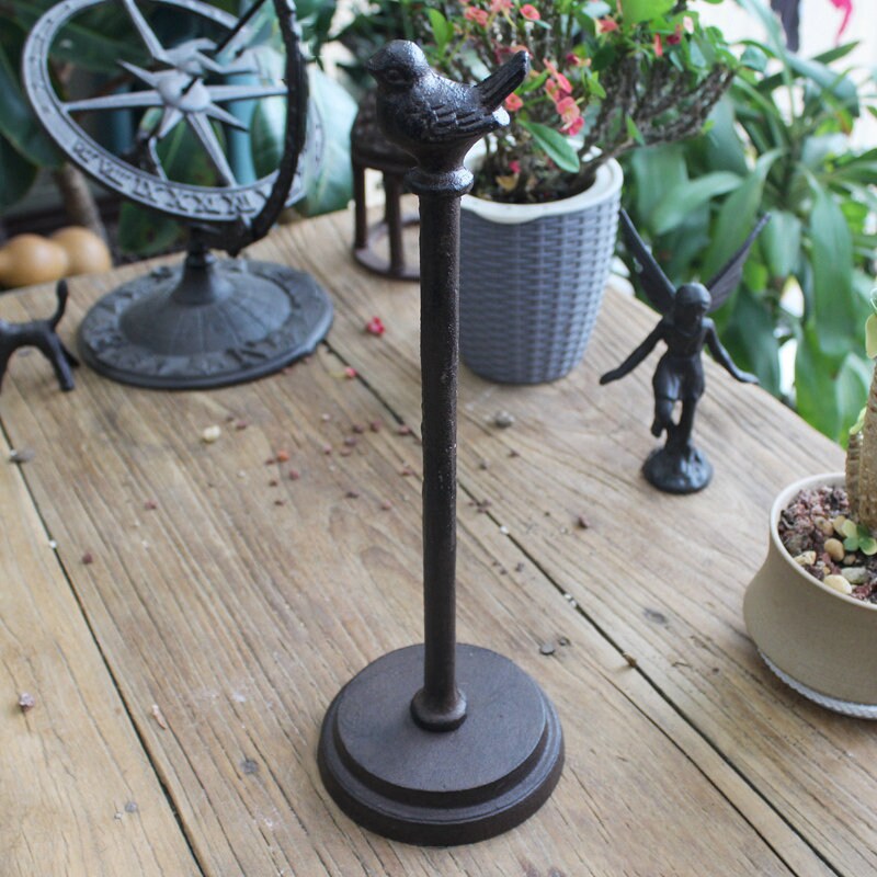 Cast Iron Bird Paper Towel Holder Etsy