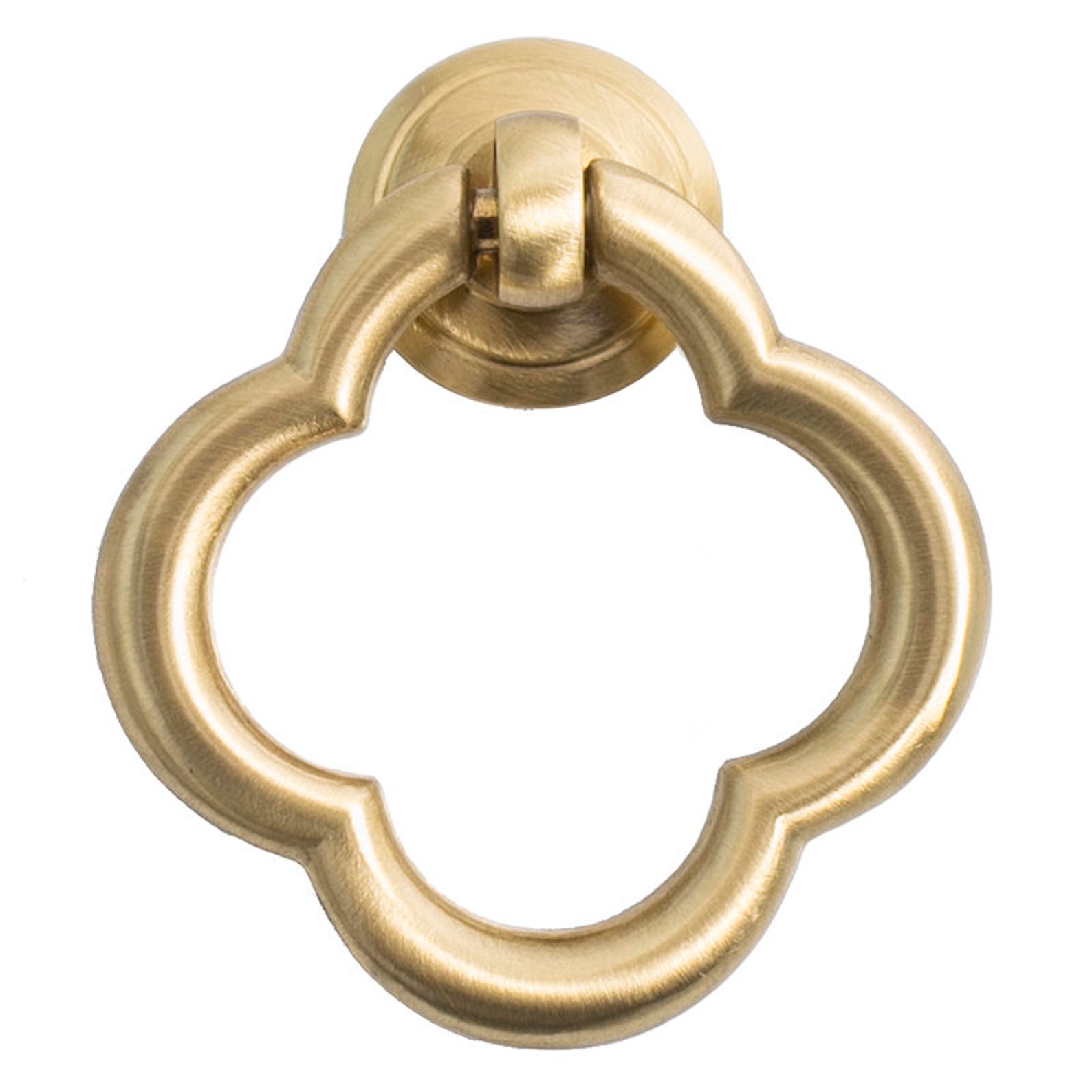 Pure Brass Fourleaf Clover Movable Drawer Knob Pull Handle Etsy UK