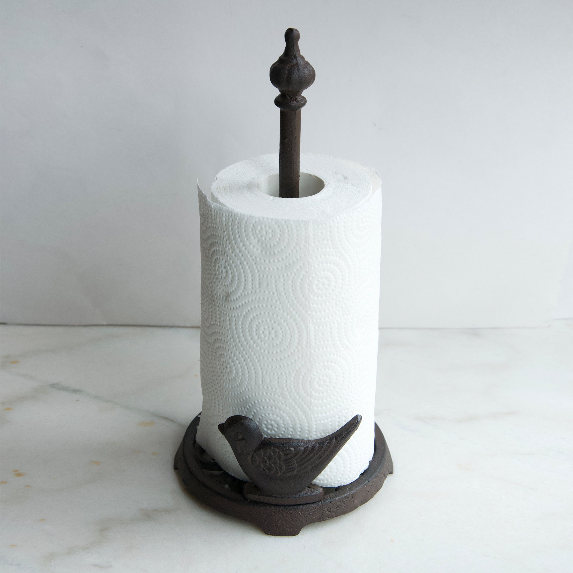 Retro Cast Iron Paper Towel Holder Etsy