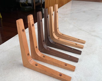 Solid Wood Shelf Bracket /1 Pair