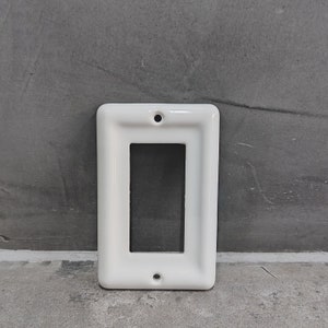 Pure White Ceramic Rocker Switch Panel/ Rocker Switch Plate/ Switch Cover
