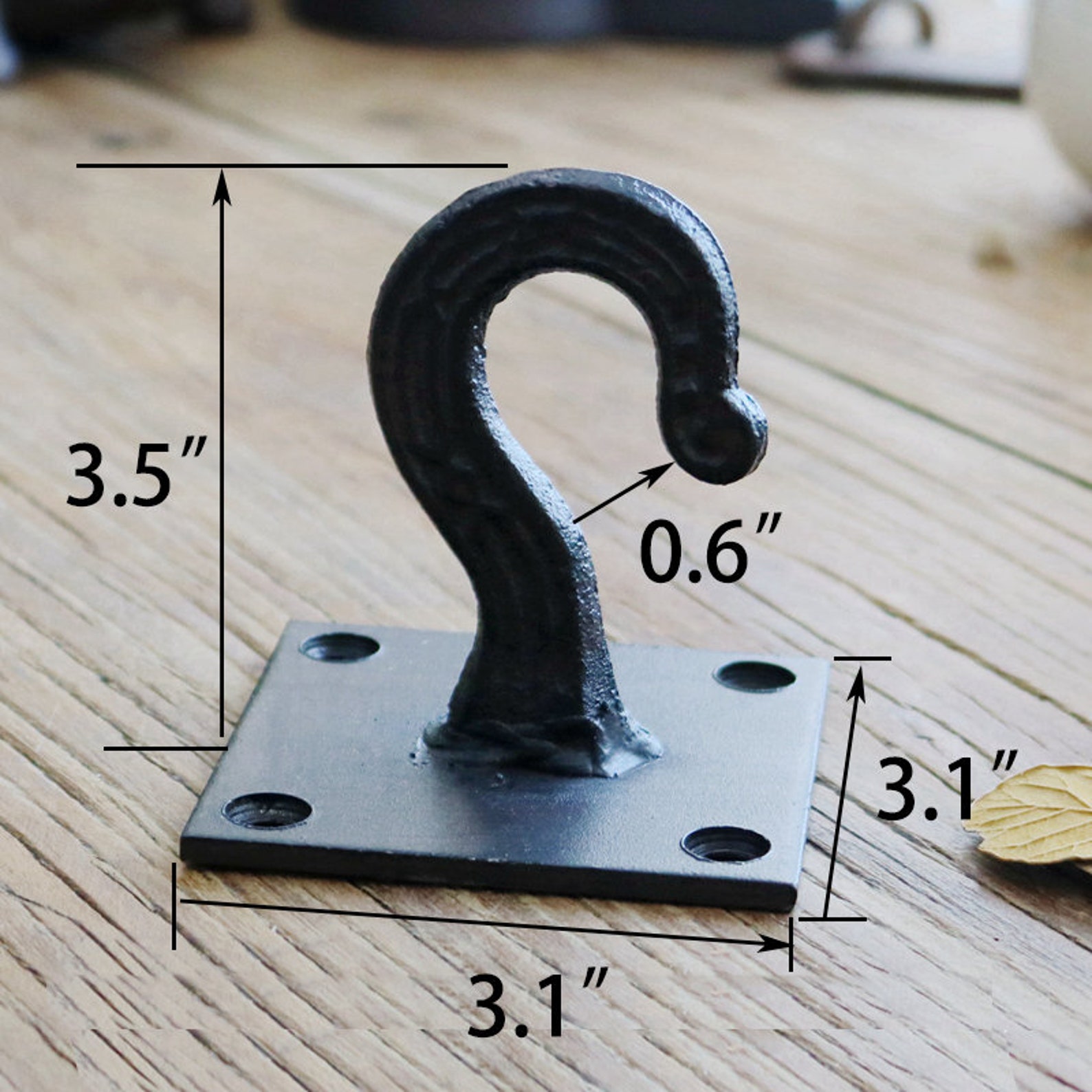 Cast Iron Ceiling Hook/ Heavy Duty Hook/ Industrial Hook Etsy