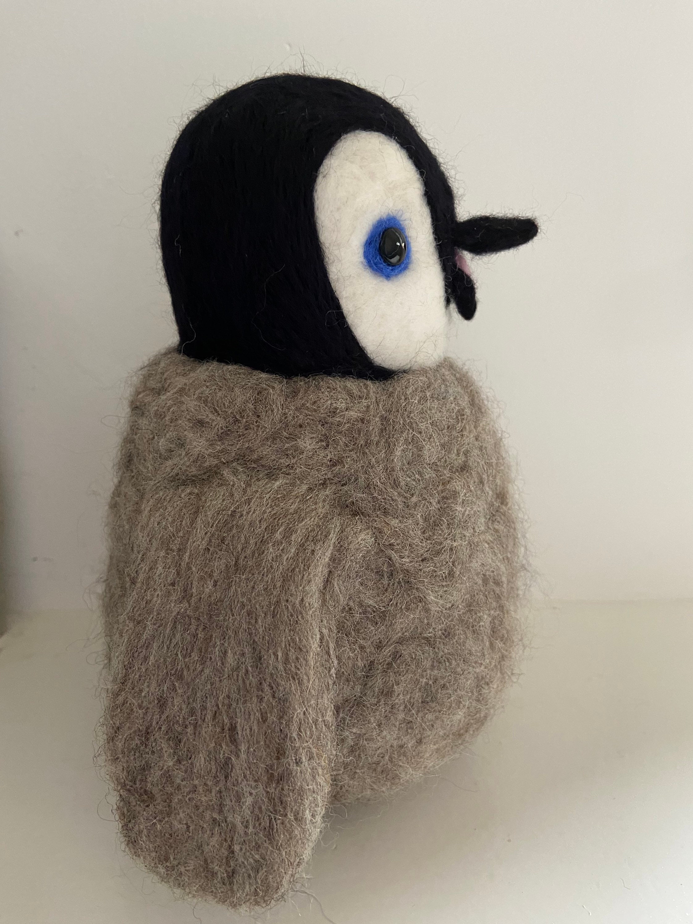 Needle felted penguin ideal gift for a nursery Etsy