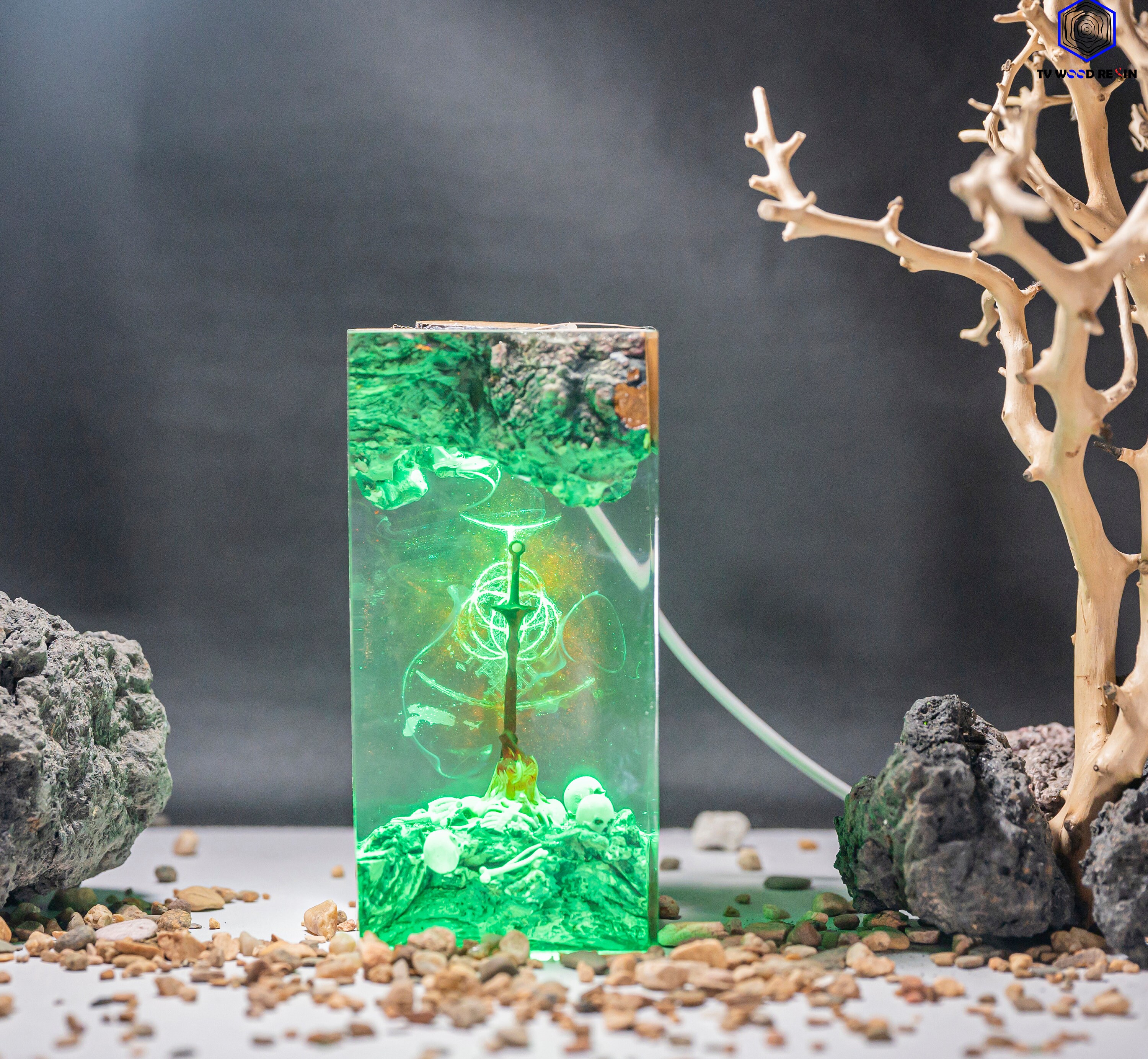ダークソウル・デモンズソウル・エルデンリング　篝火フィギュア　LED発光　箱有り ダークソウル・デモンズソウル・エルデンリング 篝火フィギュア