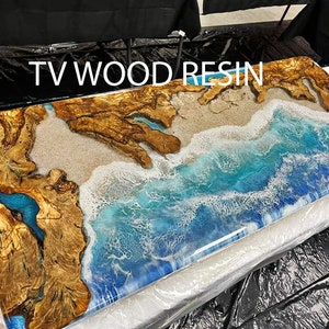 Ocean Epoxy Table - Etsy