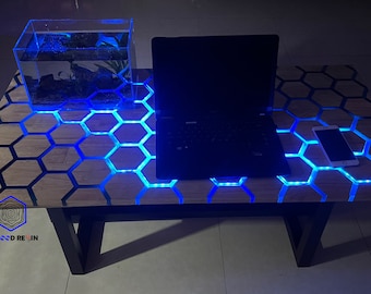 Touch Table, Glowing table, Custom Table, Epoxy table, Furniture , Resin Table, Coffee Table, Resin Table Top, Resin Coffee Table, Sofa