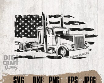 Download Semi Truck Svg Etsy