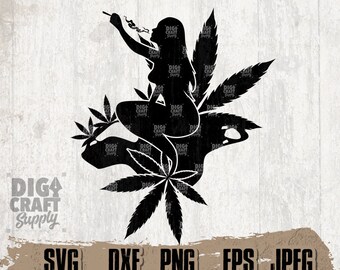 Download Mermaid Smoking Weed Etsy