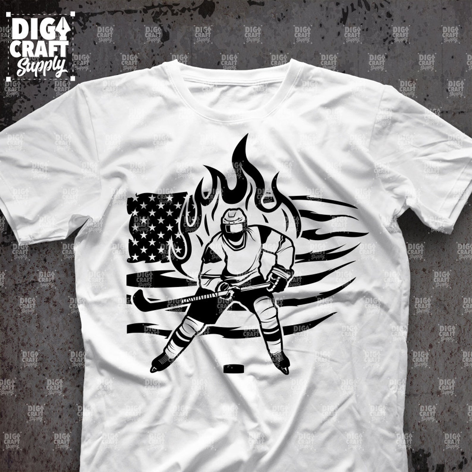 US Hockey Player Svg US Hockey Shirt Svg Hockey Svg Hockey Etsy