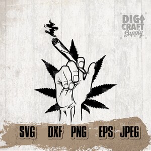 Hand Smoking Weed svg, Rauchen gemeinsame svg, Weed svg, 420 svg, Cannabis svg, Marihuana svg, Weed Clipart, gemeinsame svg, 420 Shirt svg, Rasta svg