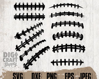 12 Football Lace, Football Clipart, Football Cutfile, Football svg, Football Shirt svg, Football png, Laces svg, Football Stitches svg