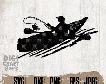 Kayak Fishing svg, Kayak svg, Kayak Clipart, Kayak Cutfile, Fishing svg, Fishing Cutfile, Fishing Clipart, Fishing Shirt svg, Fishing png