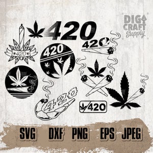 420 SVG Bundle, Weed Bundle svg, Weed Clipart, Cannabis svg, Marijuana svg, Dope svg, Weed svg, 420 Clipart, 420 Shirt svg, Joint Bundle svg