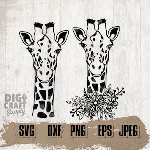 Cute Floral Giraffe svg, Cute Giraffe svg, Floral Giraffe png, Giraffe Clipart, Floral Giraffe Cutfile, Floral Animal svg, Giraffe Shirt svg