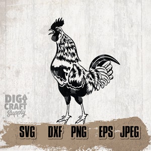 Rooster Chicken svg, Roaster svg, Roaster Clipart, Roaster Cutfile, FarmLife png, Chicken svg, Farm Life svg, Farm Animal svg, Farm Life svg